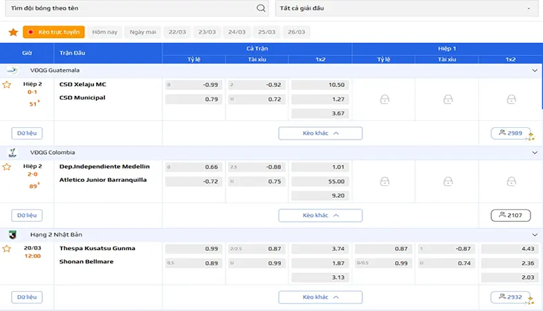 Tylecacuoc.work cung cấp kèo Châu Âu chính xác, biến động real-time, phân tích AI, lịch sử, gợi ý cược và cảnh báo bẫy.